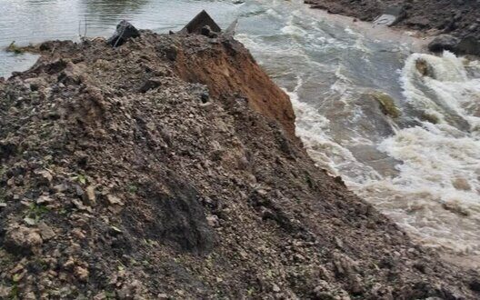 Shelling Sumy Dam Infrastructure Damaged