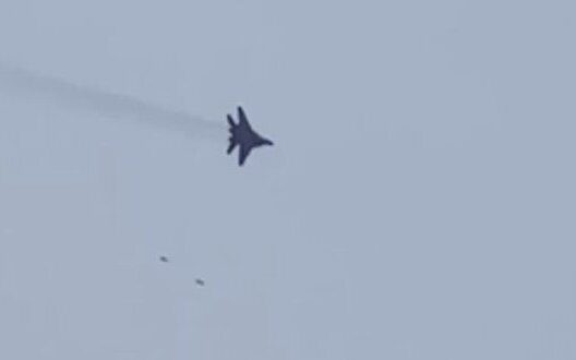 Precise Mig Strike Zaporizhzhia Bridge Ukrainian Air Force Power