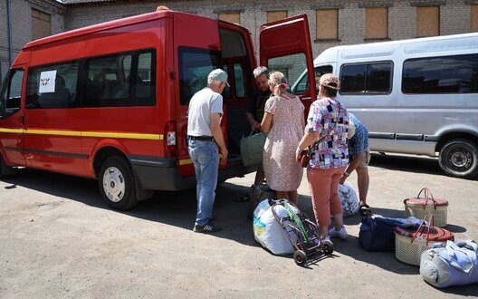 Evacuation From Korabel In Kherson Over People Rescued