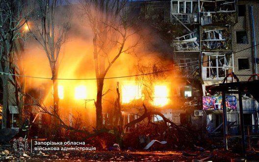 Rocket Drone Attack Zaporizhzhia Destruction Victims