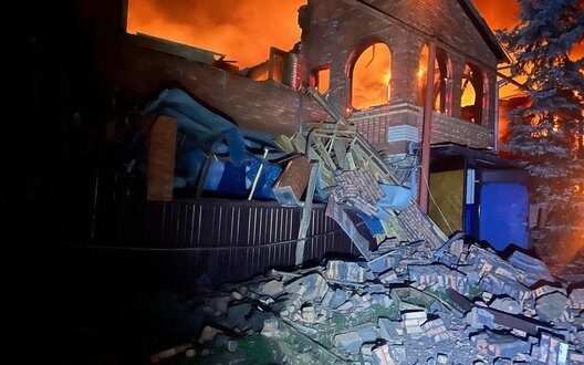 Russian Drone Attack On Slovyansk Destroying Kindergarten And Homes