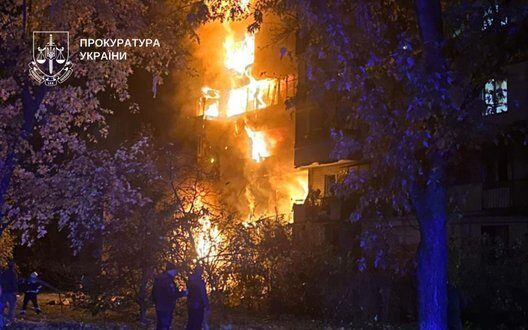 Russian Drones Strike Kyiv Victims Destruction