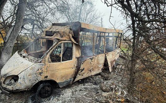 Drone Attack Buses Donbas Civilian Danger