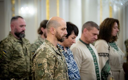 Zelensky Awards Golden Star To Ukrainian Defenders