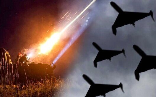 Massive Drone Attack Ukraine Air Defense Shot Down Drones