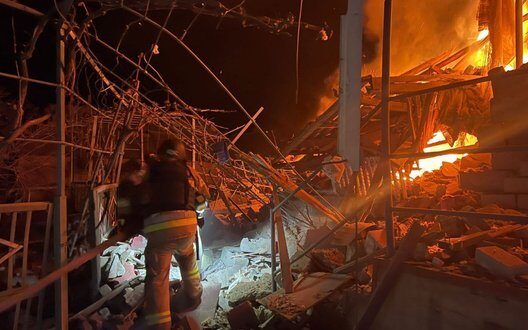 Russian Attacks Nikopol Krivorizh Districts Destruction Injuries